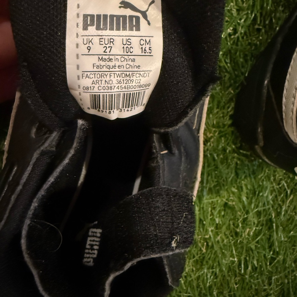 Puma Black and White Athletic Shoes - Picture 5 of 5